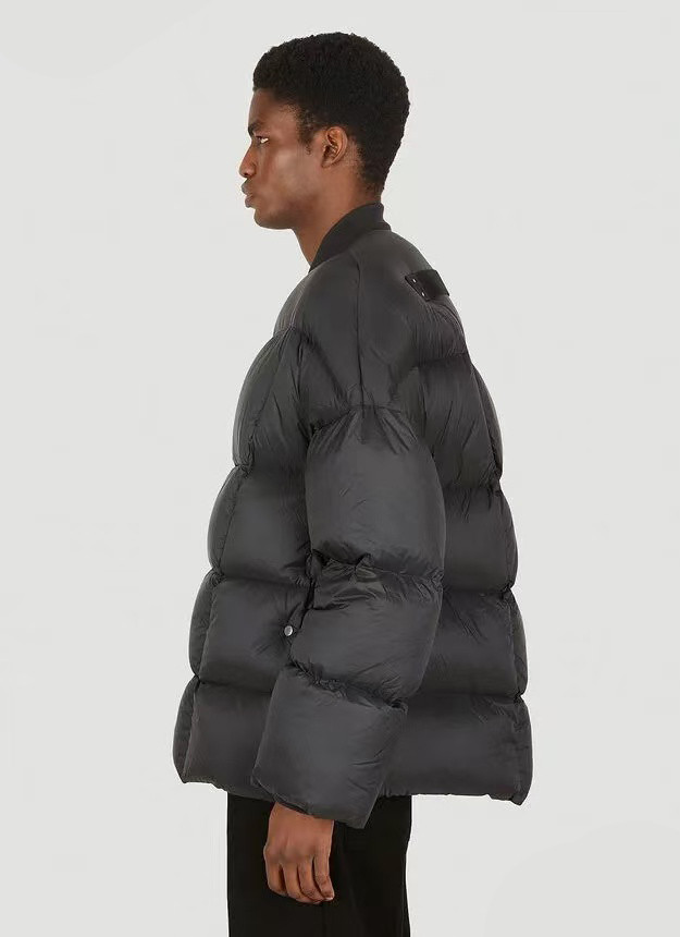 NIGO Rick Owens Men's And Women's Fall And Winter Quilted Line Design Simple Loose Thickened Down Jacket Jacket Zipper Black Seko Trend Oversized Jacket Ngvp #nigo2611
