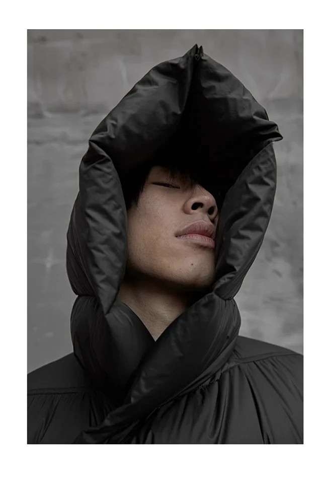 NIGO Rick Owens Men's & Women's Oversized Long-Length Hooded Puffer Jacket In Solid Colors With Multiple Pockets For Fall/Winter Ngvp #nigo2522