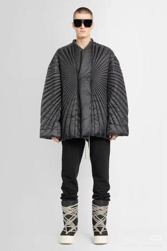 NIGO Rick Owens X Moncler Men's Women's Fall And Winter Rays Striped Down Jacket Fashion High Street Design Premium Unique Jacket Ngvp #nigo2497