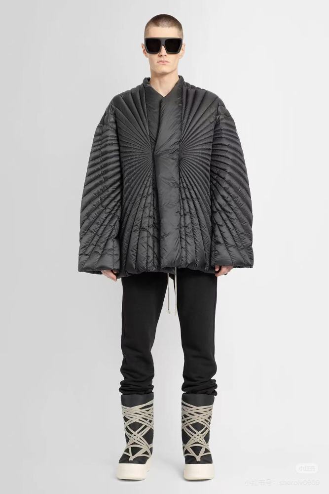 NIGO Rick Owens X Moncler Men's Women's Fall And Winter Rays Striped Down Jacket Fashion High Street Design Premium Unique Jacket Ngvp #nigo2497