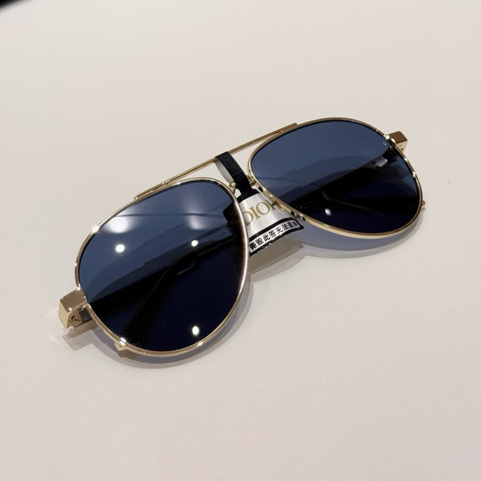 NIGO Dior Men's And Women's Classic Round Frame With Signature Temple Design Pilot Style Fashion Sunglasses And Accessories #nigo78986