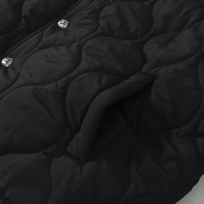 NIGO Chrome Hearts Men's & Women's Fall/Winter Fashion Casual Solid Color Lapel Single Breasted Jacket with Cross Pattern Silver Buttons Jacket #nigo79113
