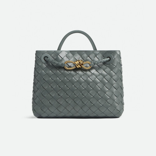 NIGO Bottega Veneta Andiamo Women's Fashion Classic Solid-Color Knitted Magnetic Snap Closure Leather Small Shoulder Bag Tote Bag Bags 766014VCPP12273 #nigo79111