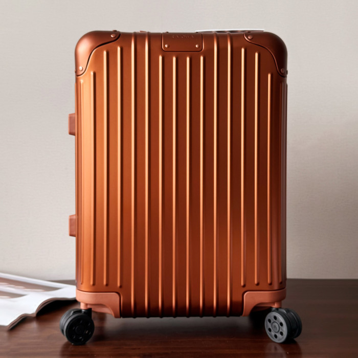 NIGO Rimowa Men's Women  Fashion Casual Solid Color Retro Adjustable Height Trolley Suitcase Luggage #nigo78993