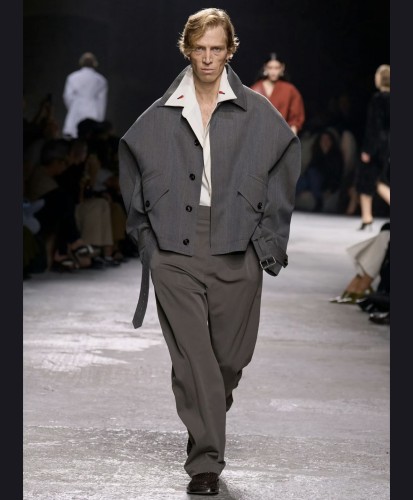 NIGO Bottega Veneta Men's Autumn/winter Wool Twill Jacket Fashionable Casual Single-breasted Lapel Short Jacket With Belt Ngvp #nigo2616