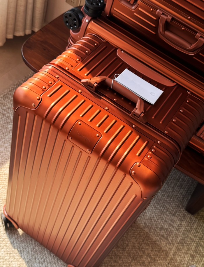 NIGO Rimowa Men's Women  Fashion Casual Solid Color Retro Adjustable Height Trolley Suitcase Luggage #nigo78993