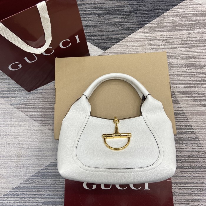NIGO Gucci Softbit Women‘s Solid Color Horsebit Buckle Leather Tote Shoulder Bag Bags #nigo76194