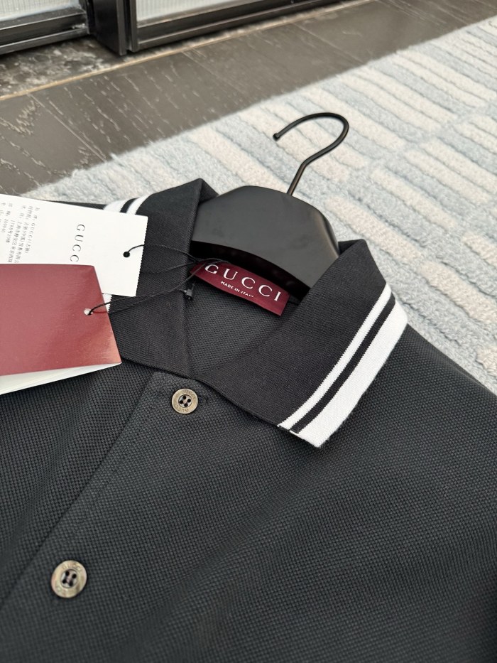 NIGO Prada Men's & Women's Spring/Fall Fashion Casual Solid Color Collared Single-Button Embroidered Polo Shirt #nigo79128