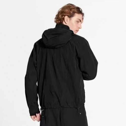 NIGO Louis Vuitton Spring/Summer Fashion Casual Solid Color Rainbow Gradient V-Logo Wrinkle Texture Windbreaker Long Sleeve Jacket #nigo79131