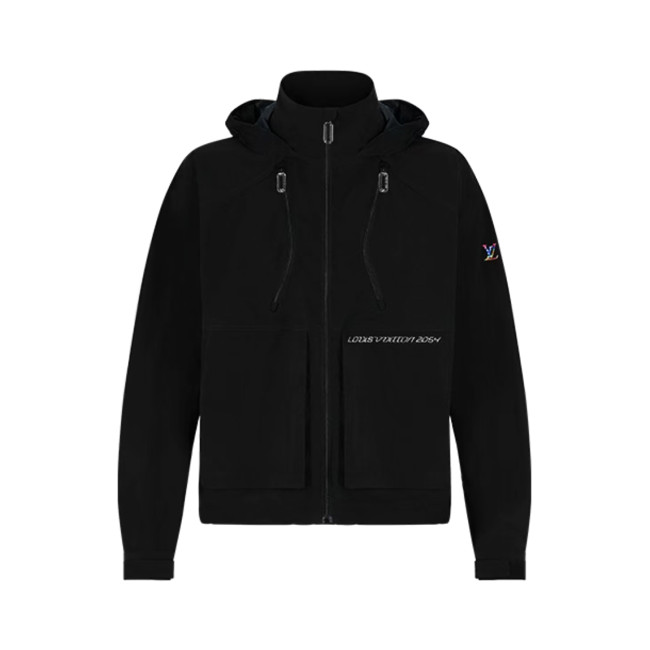 NIGO Louis Vuitton Spring/Summer Fashion Casual Solid Color Rainbow Gradient V-Logo Wrinkle Texture Windbreaker Long Sleeve Jacket #nigo79131