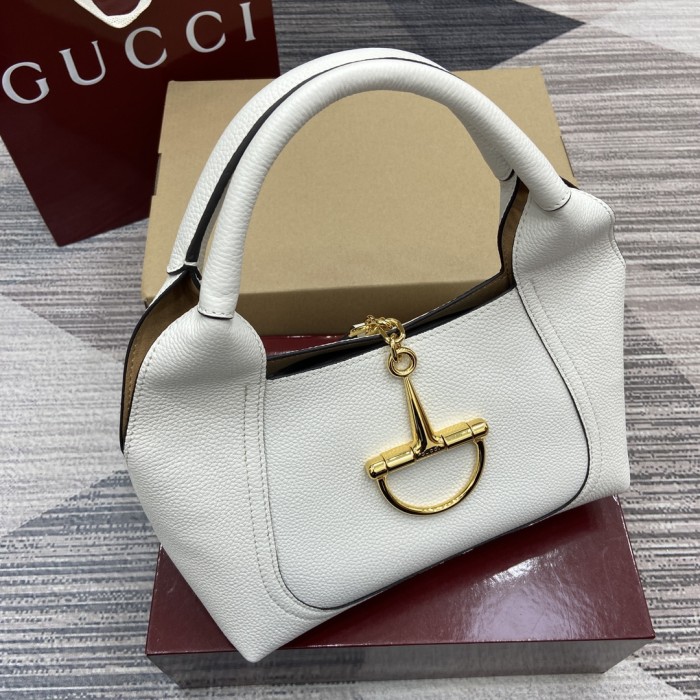 NIGO Gucci Softbit Women‘s Solid Color Horsebit Buckle Leather Tote Shoulder Bag Bags #nigo76194