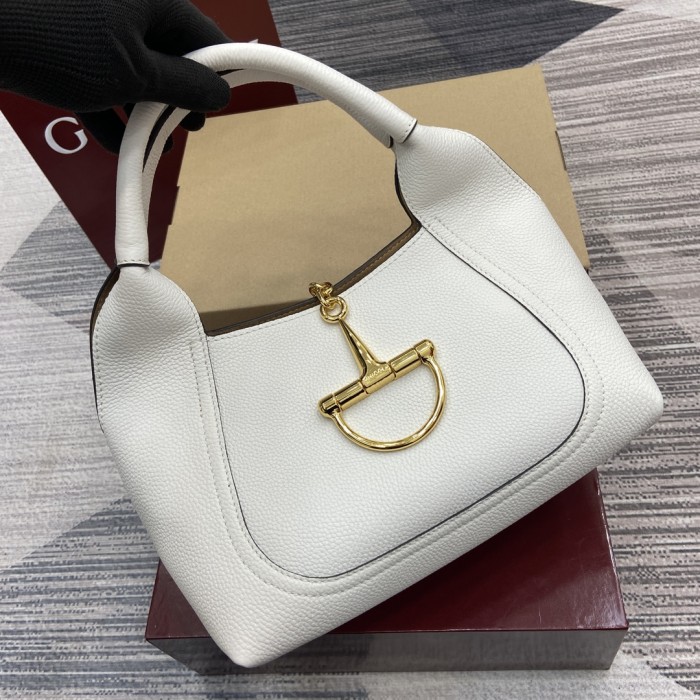 NIGO Gucci Softbit Women‘s Solid Color Horsebit Buckle Leather Tote Shoulder Bag Bags #nigo76194