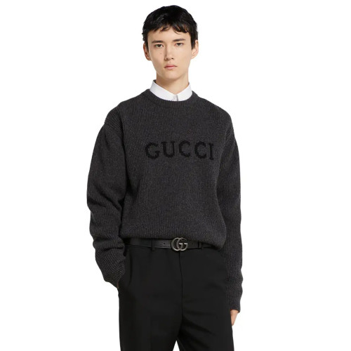 NIGO Gucci Men's And Women's Fall/winter Fashion Casual Solid Color Crew Neck Pullover With Letter Logo In Cashmere Sweater #nigo79161