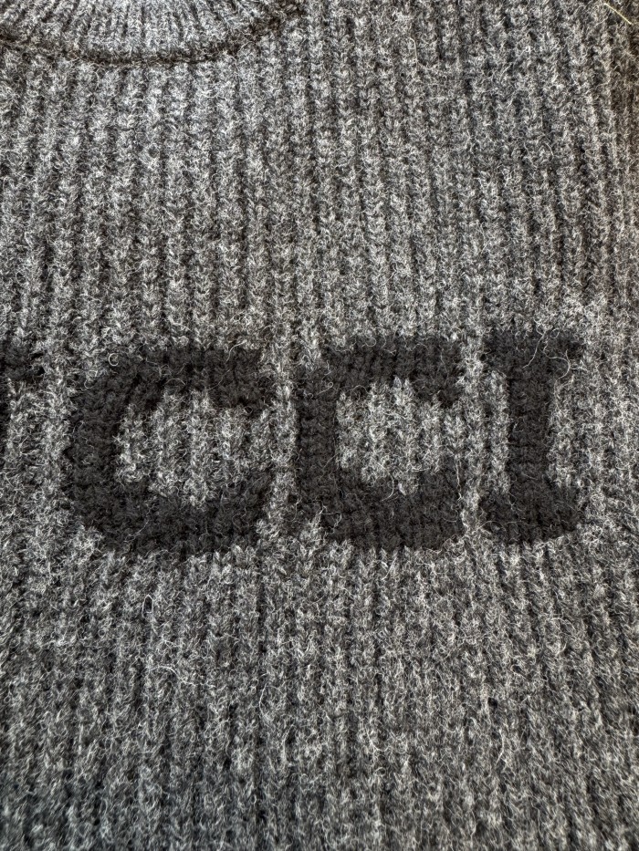 NIGO Gucci Men's And Women's Fall/winter Fashion Casual Solid Color Crew Neck Pullover With Letter Logo In Cashmere Sweater #nigo79161