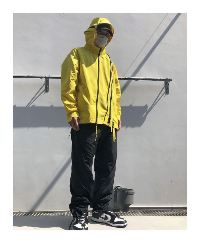 NIGO Raf Simons Men's Spring/Fall Solid-Color Layered Zipper Loose-Fit High-Street Casual Nylon Pants Straight-Leg Trousers Ngvp #nigo2539