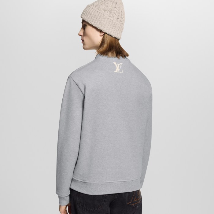 NIGO Louis Vuitton Men's Spring/fall Casual Solid Color Crewneck Long Sleeve Sweatshirt With Embroidered Logo Sweatshirt #nigo79166