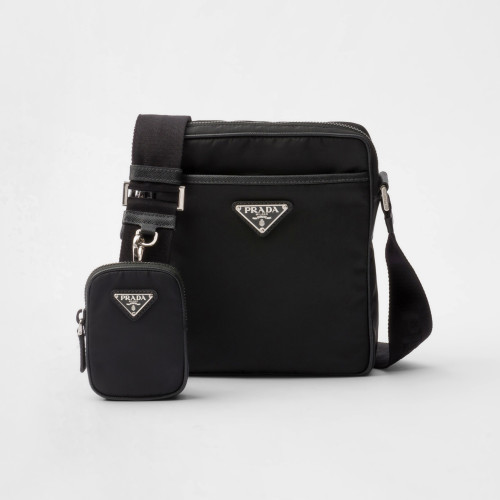 NIGO Prada Re-Nylon And Saffiano Men's And Women's Solid Color Fashion Casual Logo Triangle Emblem Minimalist Stylish Nylon Crossbody Bag Shoulder Bag Bags #nigo79176