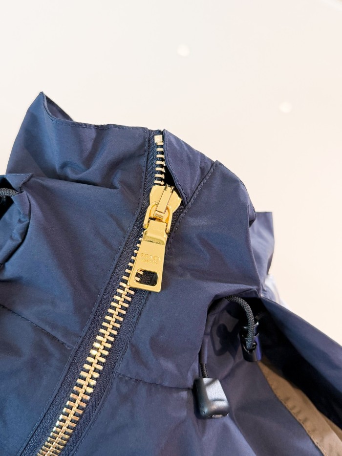 NIGO Prada Men's And Women's Spring/Fall Fashion Casual Hooded Zipper Color Block Nylon Hooded Jacket #nigo79183