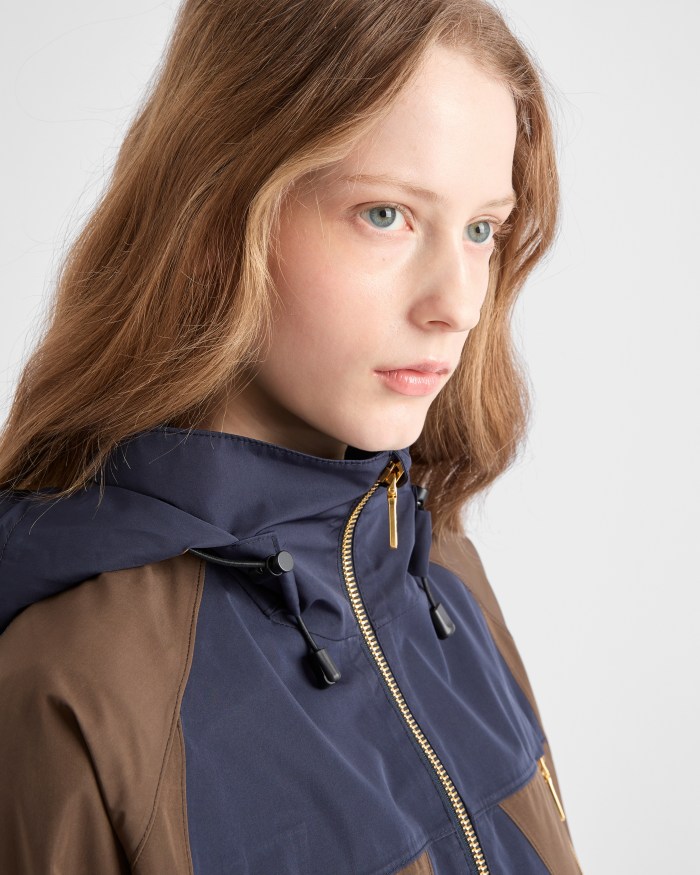 NIGO Prada Men's And Women's Spring/Fall Fashion Casual Hooded Zipper Color Block Nylon Hooded Jacket #nigo79183