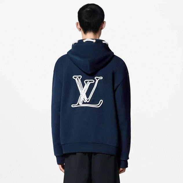NIGO Louis Vuitton Men's And Women's Spring/fall Fashion Casual Hooded Pullover Solid Color Logo Print Drawstring Hoodie Sweatshirt #nigo79211