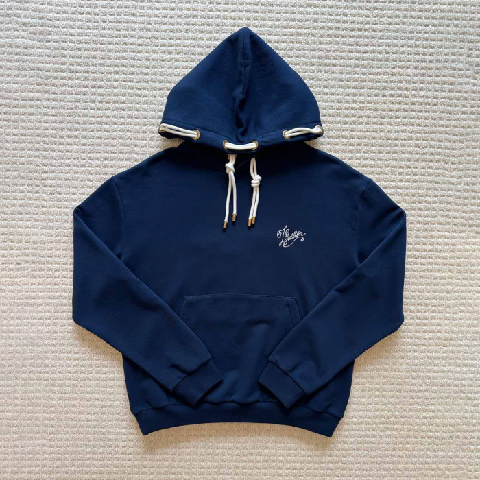 NIGO Louis Vuitton Men's And Women's Spring/fall Fashion Casual Hooded Pullover Solid Color Logo Print Drawstring Hoodie Sweatshirt #nigo79211