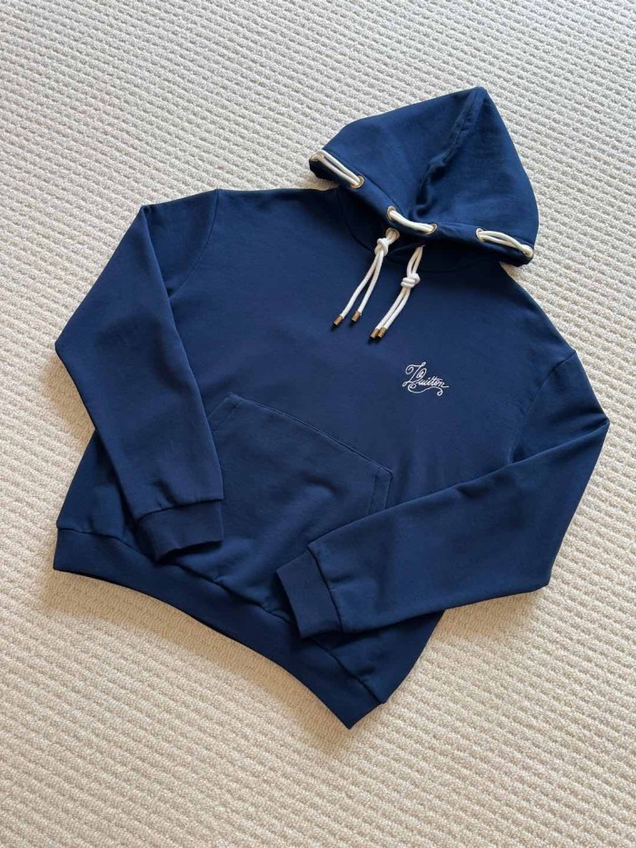 NIGO Louis Vuitton Men's And Women's Spring/fall Fashion Casual Hooded Pullover Solid Color Logo Print Drawstring Hoodie Sweatshirt #nigo79211