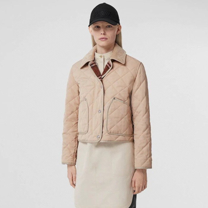 NIGO Burberry Women's Fall/Winter Fashion Casual Solid Color Lapel Single Breasted Short Jacket #nigo79197