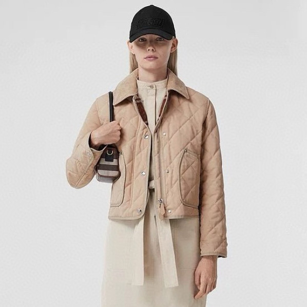 NIGO Burberry Women's Fall/Winter Fashion Casual Solid Color Lapel Single Breasted Short Jacket #nigo79197