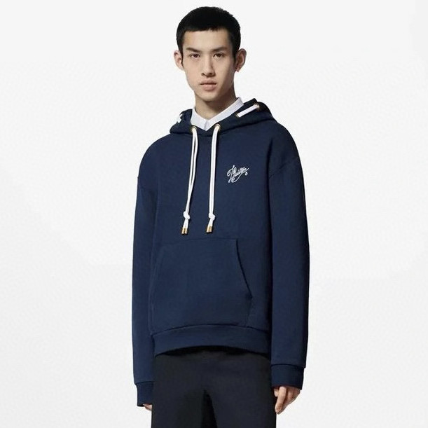 NIGO Louis Vuitton Men's And Women's Spring/fall Fashion Casual Hooded Pullover Solid Color Logo Print Drawstring Hoodie Sweatshirt #nigo79211