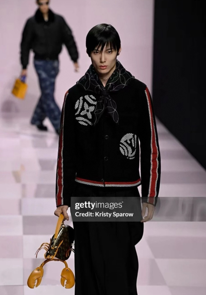 NIGO Louis Vuitton Men's x Nigo Spring/Fall/Winter Embroidered Knit Cotton Crew Neck Single- Breasted Cardigan Jacket #nigo81596