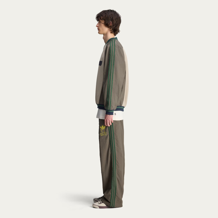 NIGO Adidas x Brain Dead Men's Spring/Summer Autumn Retro Color Contrasting Sports V-neck Hoodie Logo Long Sleeve Sweatshirt #nigo81714