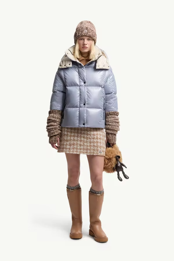 NIGO Moncler Men's & Women's Parana Series Solid Color Minimalist Logo Zipper Hooded Short Down Jacket #nigo81597