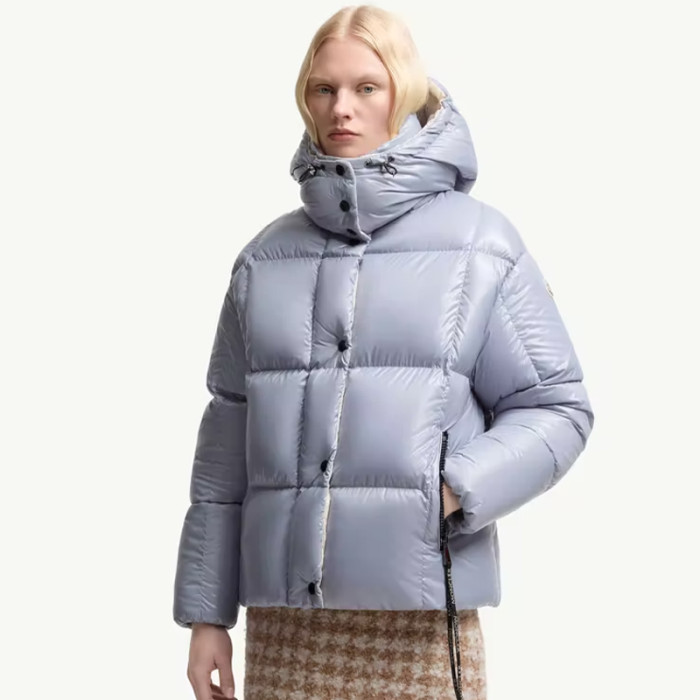 NIGO Moncler Men's & Women's Parana Series Solid Color Minimalist Logo Zipper Hooded Short Down Jacket #nigo81597