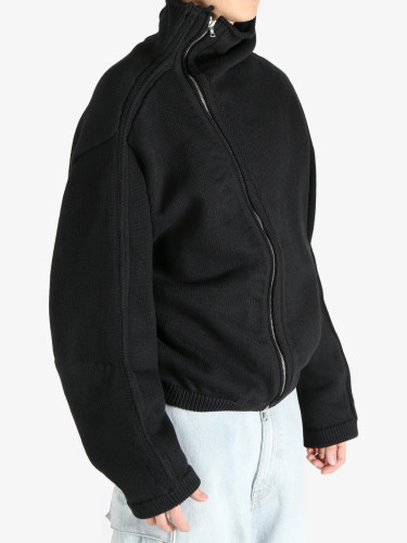 NIGO Dries Van Noten DVN Men's Spring And Autumn Winter Zipper Stand up Collar Knitted Solid Color Long Sleeve Sweater Ngvp #nigo2552