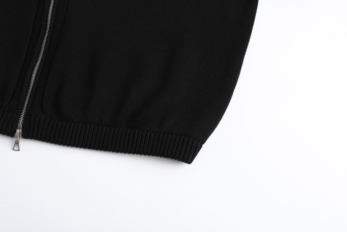 NIGO Dries Van Noten DVN Men's Spring And Autumn Winter Zipper Stand up Collar Knitted Solid Color Long Sleeve Sweater Ngvp #nigo2552