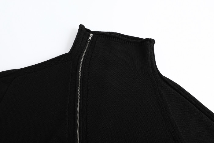 NIGO Dries Van Noten DVN Men's Spring And Autumn Winter Zipper Stand up Collar Knitted Solid Color Long Sleeve Sweater Ngvp #nigo2552