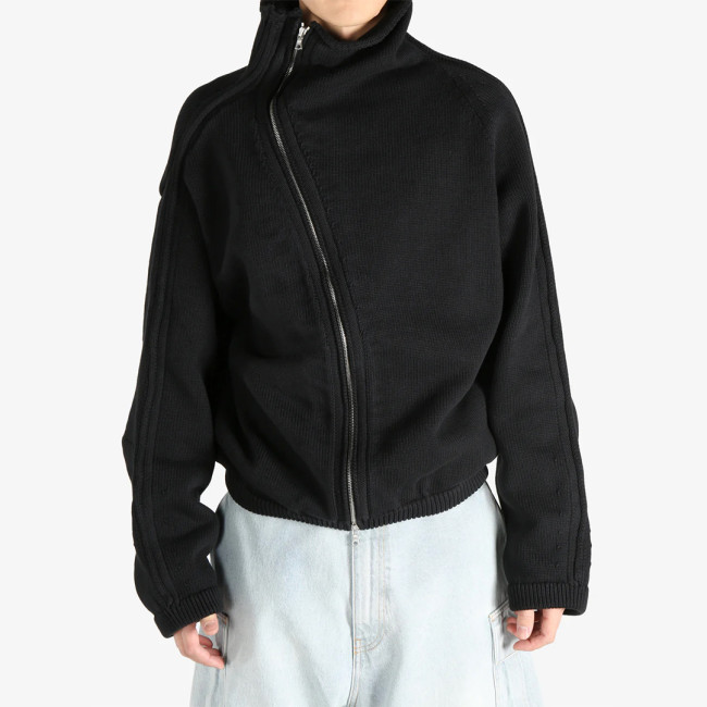 NIGO Dries Van Noten DVN Men's Spring And Autumn Winter Zipper Stand up Collar Knitted Solid Color Long Sleeve Sweater Ngvp #nigo2552