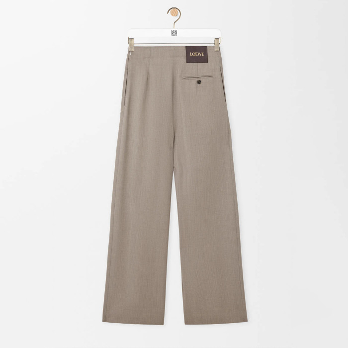 NIGO Loewe Women's Spring/fall Classic Solid Color V Neck Single Button Long Sleeve Blazer Paired With Solid Color Elastic Waist Straight Leg Suit Pants Suit Set #nigo79228