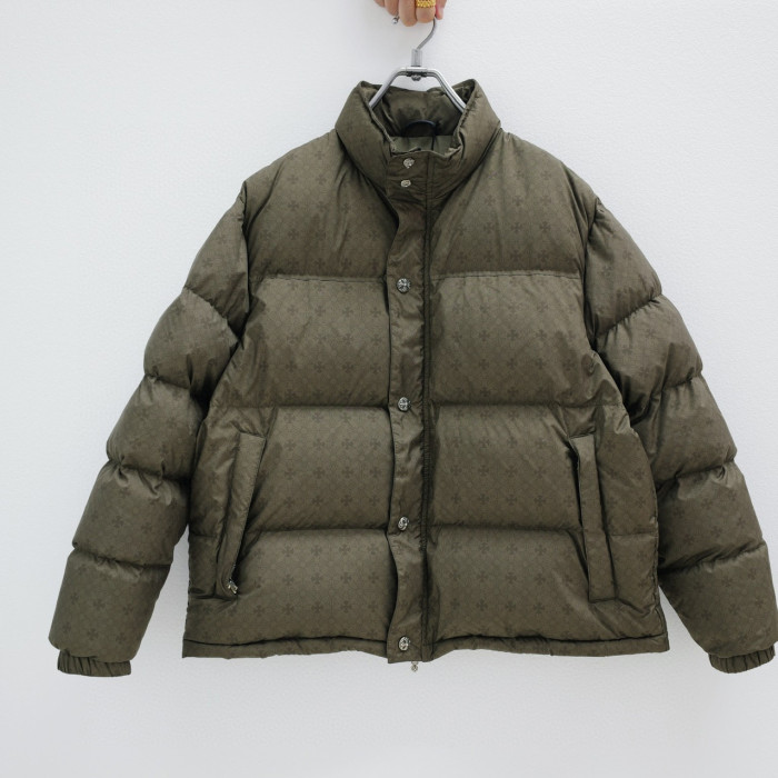 NIGO Chrome Hearts Men's And Women's Winter Fashion Classic High Neck Single Button Solid Color Classic All Over Print Cotton Outerwear Jacket #nigo79232