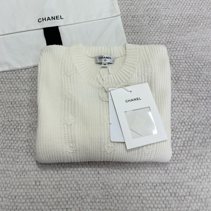 NIGO Chanel Women's Spring/Fall Casual Lightweight Solid Color Crew Neck Cashmere Tie Front Pullover Sweater #nigo79231