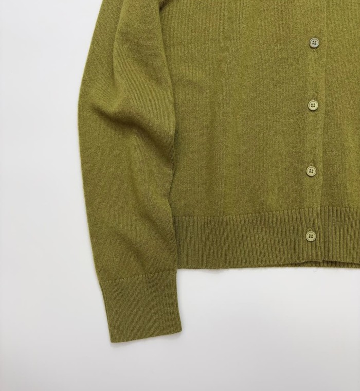 NIGO MiuMiu Women's Fall/Winter Fashion Classic Solid Color Lapel Single Breasted Solid Color Knit Long Sleeve Cardigan #nigo79241