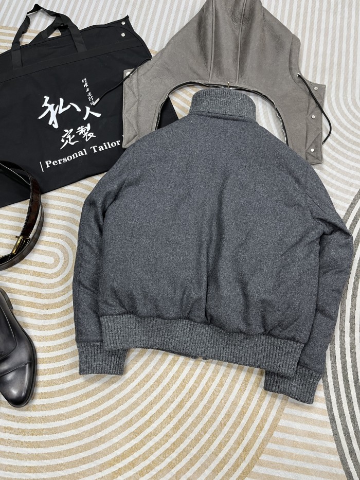 NIGO Hermes Men's Spring/Fall Patchwork Leather-Fur Collar Cashmere Casual Solid-Color Hooded Jacket Ngvp #nigo2572