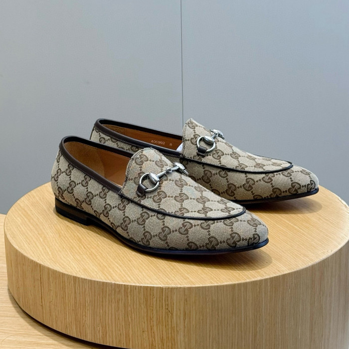 NIGO GUCCI Men's Spring/Fall Fashion Casual Round Toe Slip On Flat Low Top Horsebit Loafers Shoes #nigo79272