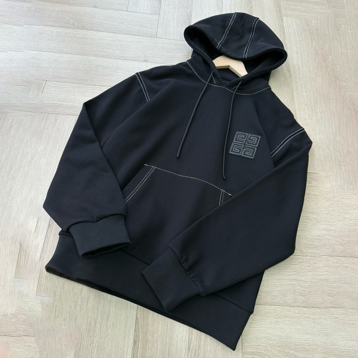 NIGO Givenchy Men's And Women's Spring/fall Fashion Casual Solid Color Hooded Pullover Logo Sweatshirt #nigo79291