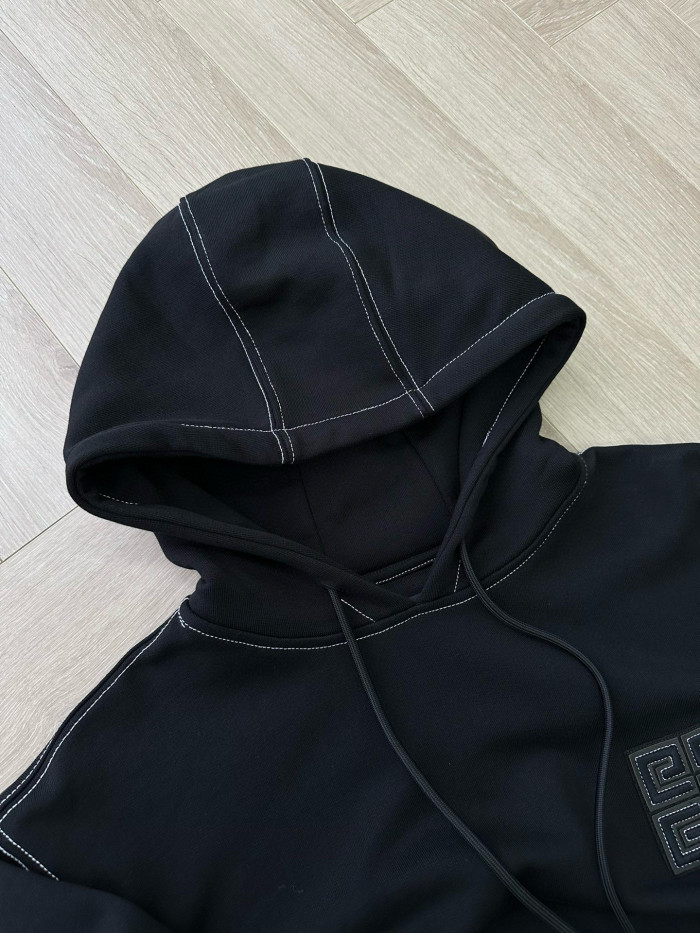 NIGO Givenchy Men's And Women's Spring/fall Fashion Casual Solid Color Hooded Pullover Logo Sweatshirt #nigo79291