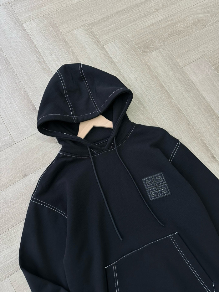 NIGO Givenchy Men's And Women's Spring/fall Fashion Casual Solid Color Hooded Pullover Logo Sweatshirt #nigo79291