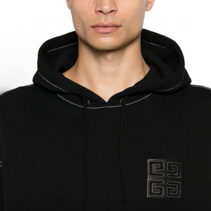 NIGO Givenchy Men's And Women's Spring/fall Fashion Casual Solid Color Hooded Pullover Logo Sweatshirt #nigo79291