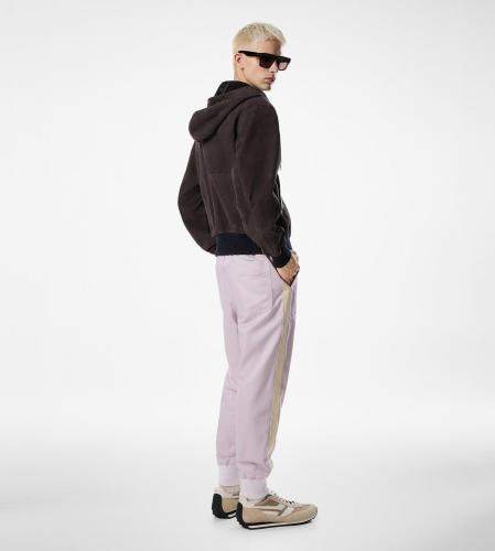 NIGO Tom Ford Men's Spring/Fall Suede Hooded Zipper Solid Color Vintage Blouson Jacket Ngvp #nigo2586