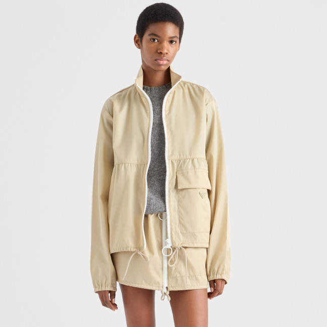 NIGO Prada Women's Spring/Fall Fashion Casual High Neck Zipper Jacket with Elastic Waist Zipper Half Skirt Suit Set #nigo79313