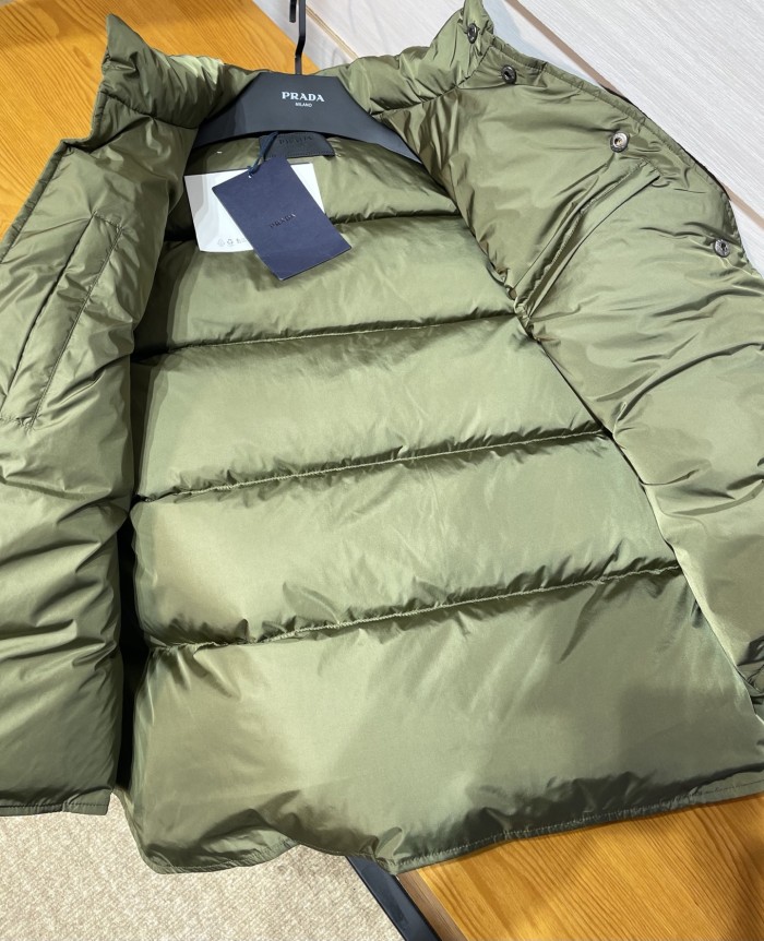 NIGO Prada Men's Fall/Winter Fashion Casual High Neck Single Button Solid Color Logo Triangle Patch Decorated Vest #nigo79331